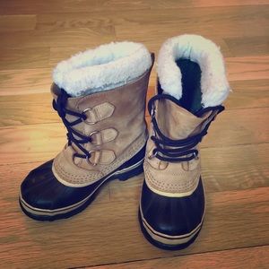 Kids Caribou Sorel Waterproof Boot Size 1